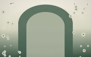 First Light Gothic Romance III — light beige and green gothic-romance background, variation III