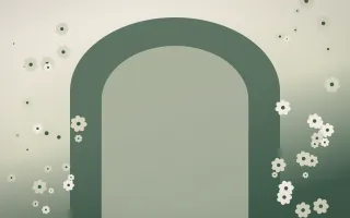 First Light Gothic Romance IX — light beige and green gothic-romance background, variation IX