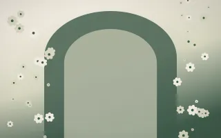 First Light Gothic Romance V — light beige and green gothic-romance background, variation V