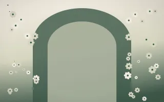 First Light Gothic Romance VI — light beige and green gothic-romance background, variation VI