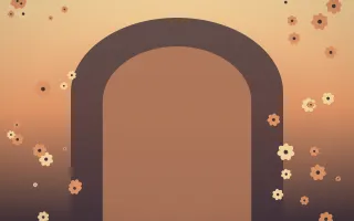 Golden Hour Gothic Romance III — colourful orange and pink gothic-romance background, variation III