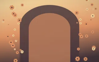 Golden Hour Gothic Romance VI — colourful orange and pink gothic-romance background, variation VI