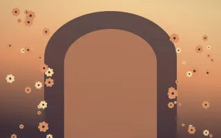 Golden Hour Gothic Romance VIII — colourful orange and pink gothic-romance background, variation VIII