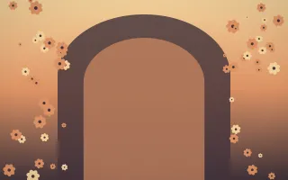 Golden Hour Gothic Romance XI — colourful orange and pink gothic-romance background, variation XI