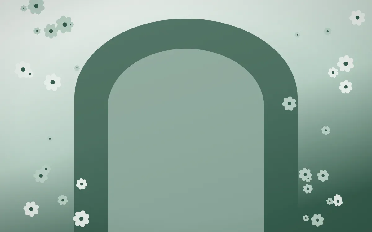 Spring Rain Gothic Romance — light white and green gothic-romance background