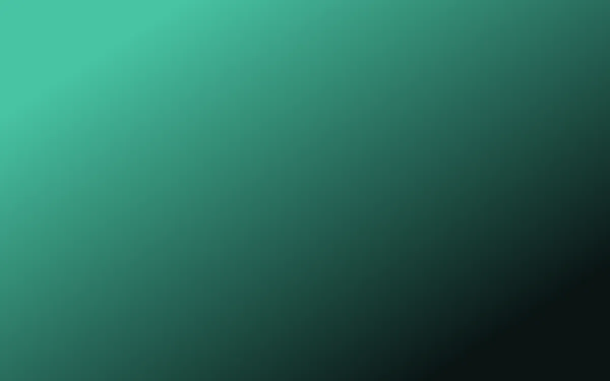 Midnight Mint Bold — dark teal and black gradient background