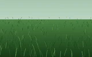 Forest Floor III — dark green grass background, variation III