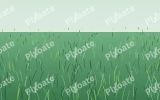 Dew Morning II — colourful green grass background, variation II