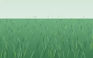 Dew Morning III — colourful green grass background, variation III