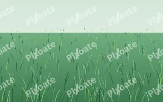 Dew Morning III — colourful green grass background, variation III