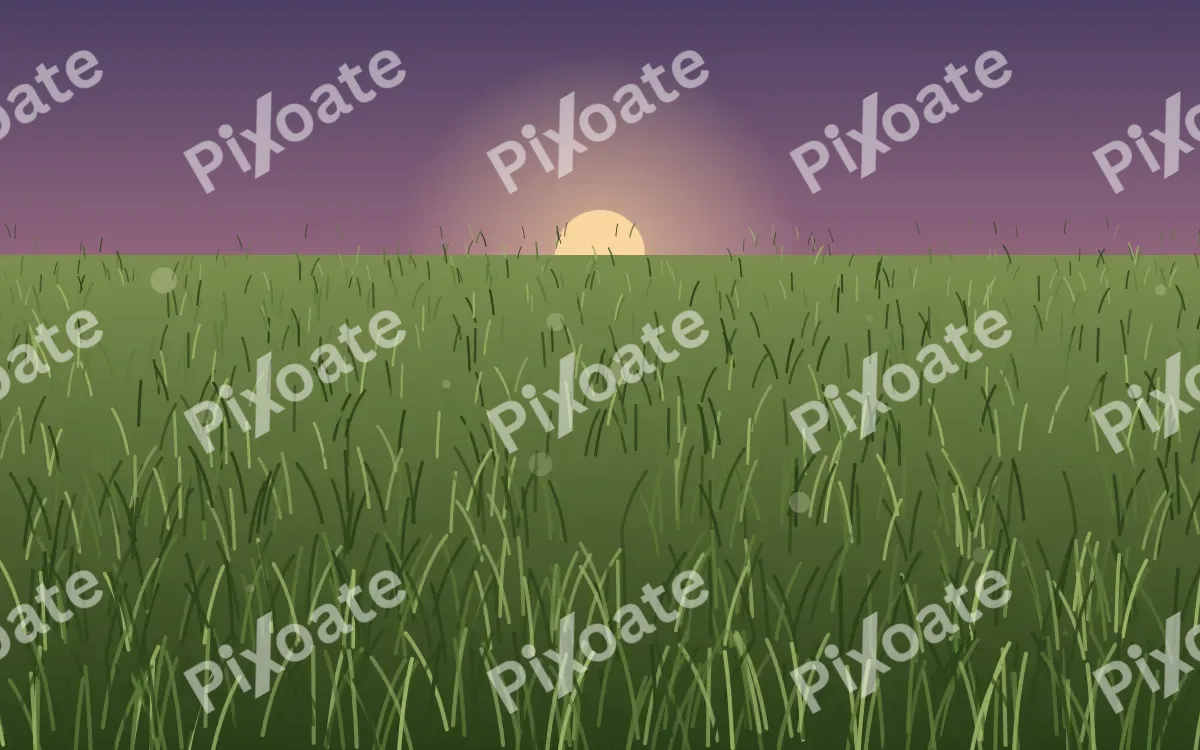 Dusk Prairie — dark green and purple grass background