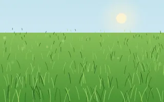 Fresh Spring Lawn II — colourful green grass background, variation II