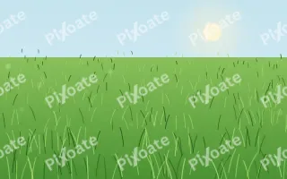 Fresh Spring Lawn II — colourful green grass background, variation II