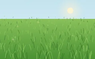 Fresh Spring Lawn III — colourful green grass background, variation III