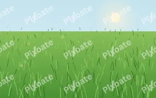 Fresh Spring Lawn III — colourful green grass background, variation III