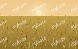 Golden Field Dusk II — colourful gold and brown grass background, variation II