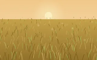 Golden Field Dusk III — colourful gold and brown grass background, variation III