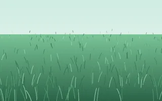 Minty Field II — light green grass background, variation II