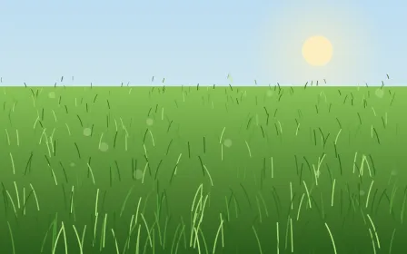 Summer Meadow — colourful green and blue grass background