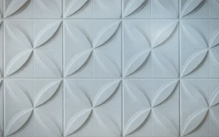 Grid Morning Haze — light white and blue grid background