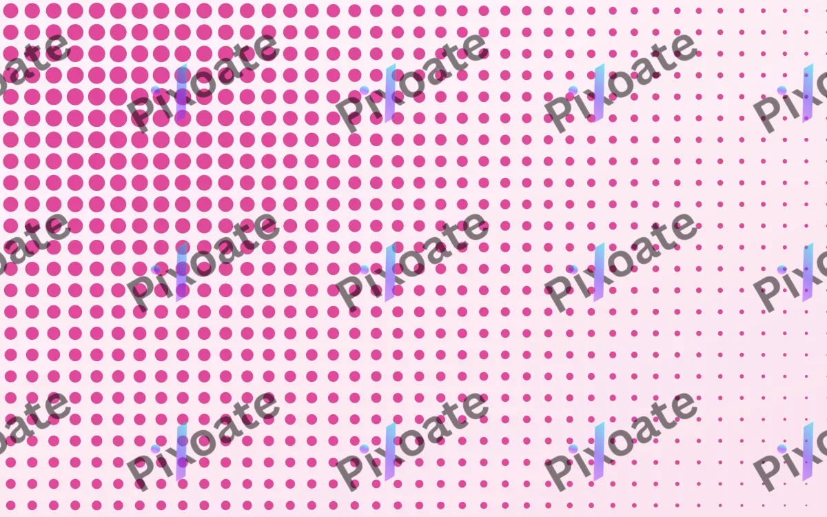 Bubblegum Pop Fade — light white and pink halftone background