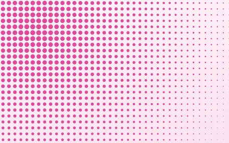Bubblegum Pop Fade — light white and pink halftone background