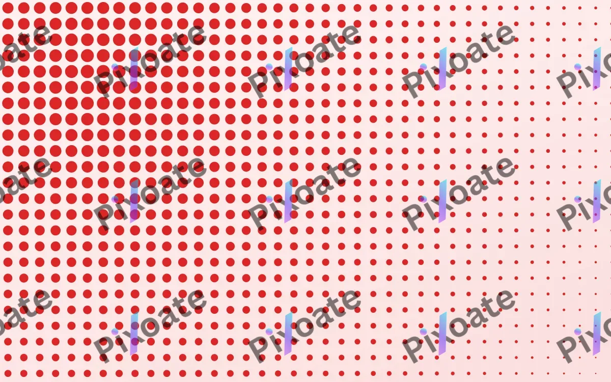 Cherry Comic — light white and red halftone background