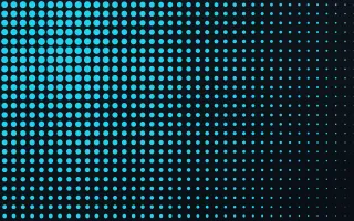 Cyan Noir Fade — dark black and teal halftone background