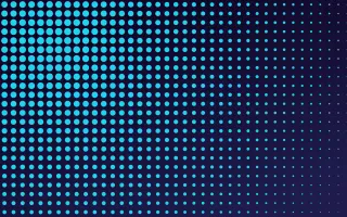 Electric Fade — dark black, blue and teal halftone background