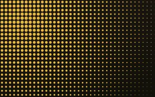 Gold Noir Fade — dark black and gold halftone background
