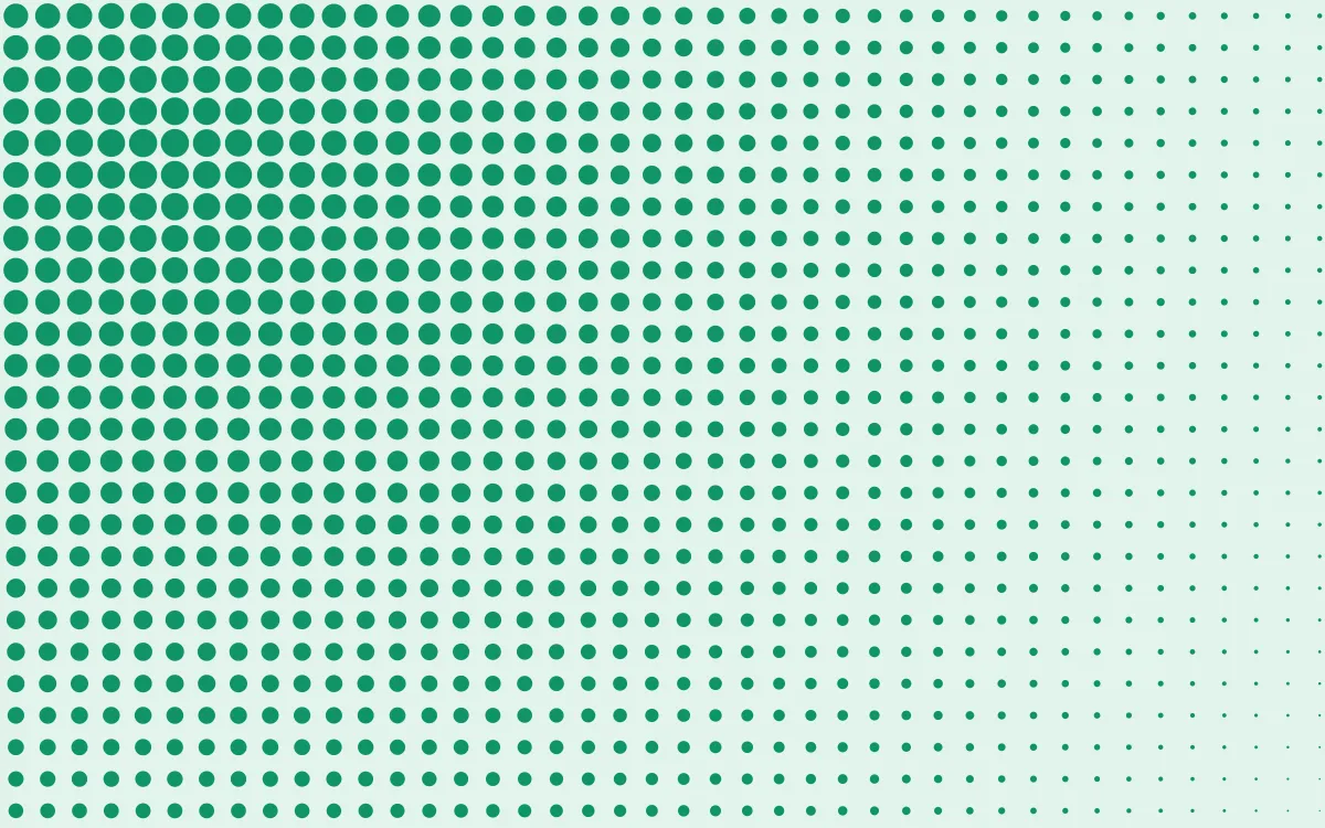 Jade Punch Print Fade — light green halftone background