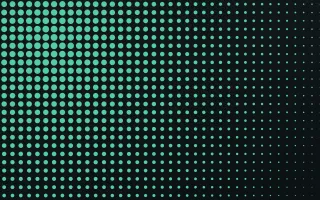 Noir Mint Fade — dark black and green halftone background