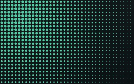 Noir Mint Fade — dark black and green halftone background