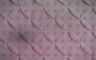 Halftone Blue Hour — dark black and pink halftone background