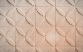 Halftone Gallery Light — light white, beige and orange halftone background