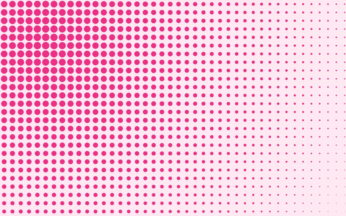 Punch Pink Print Fade — light white and pink halftone background