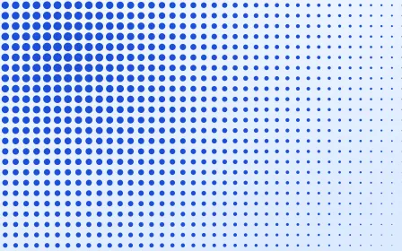 Royal Fade — light white and blue halftone background