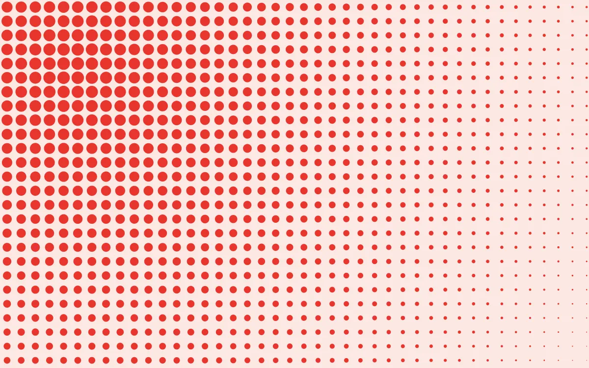Signal Red Print Fade — light red halftone background