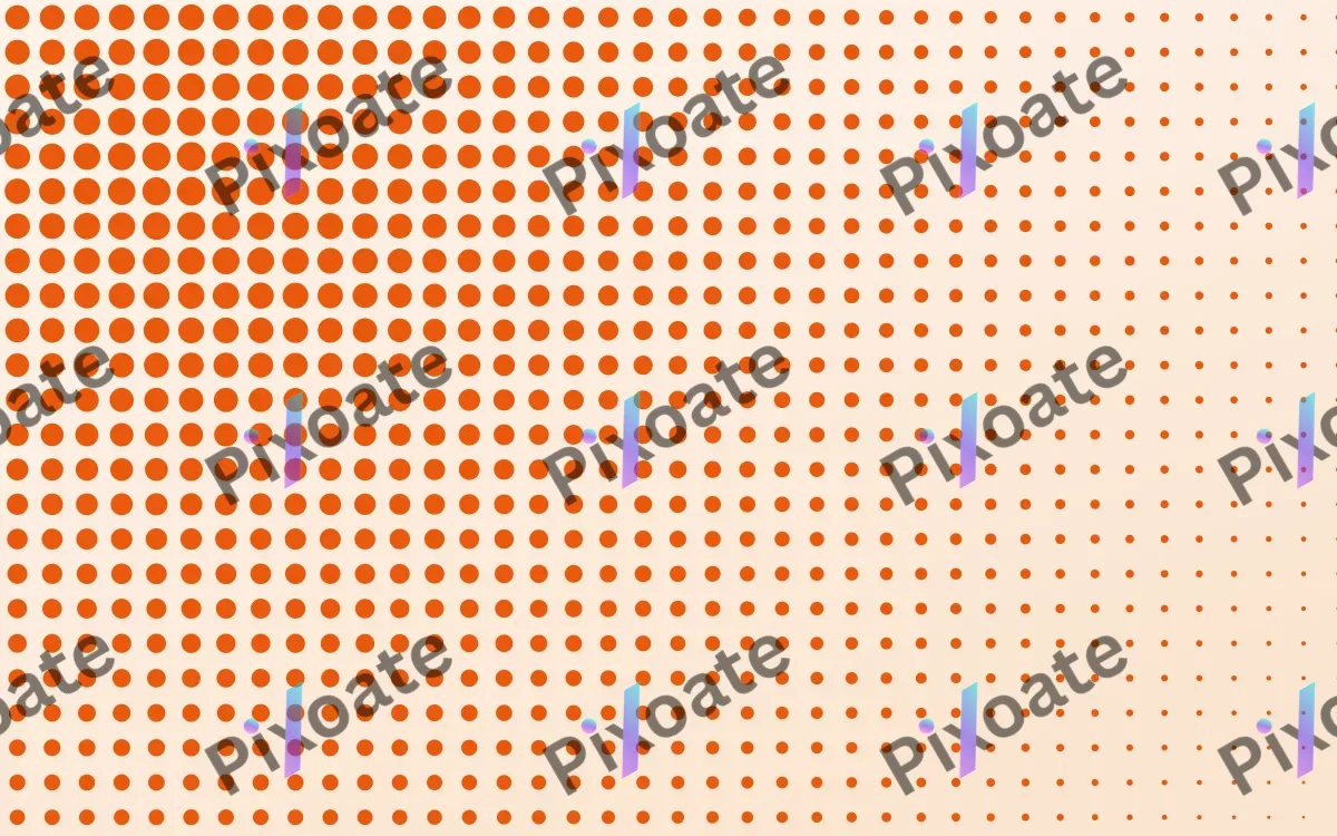 Sunset Print — light white, beige and orange halftone background