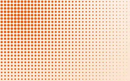 Sunset Print — light white, beige and orange halftone background