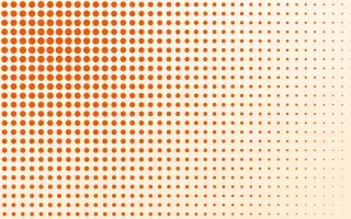Tangerine Pop — light white, beige and orange halftone background