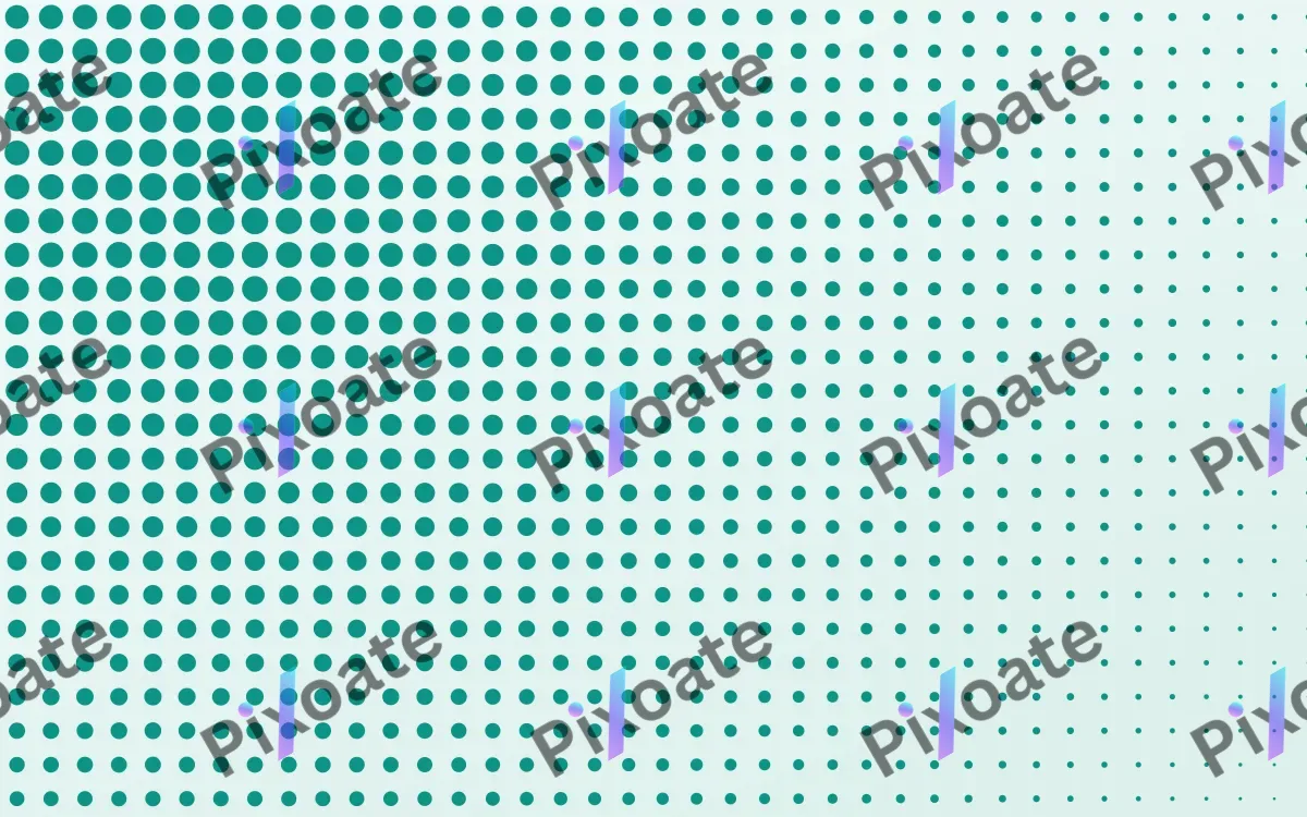 Teal Press — light white and teal halftone background