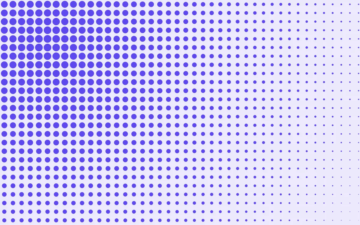 Ultra Indigo Print Fade — light white and blue halftone background