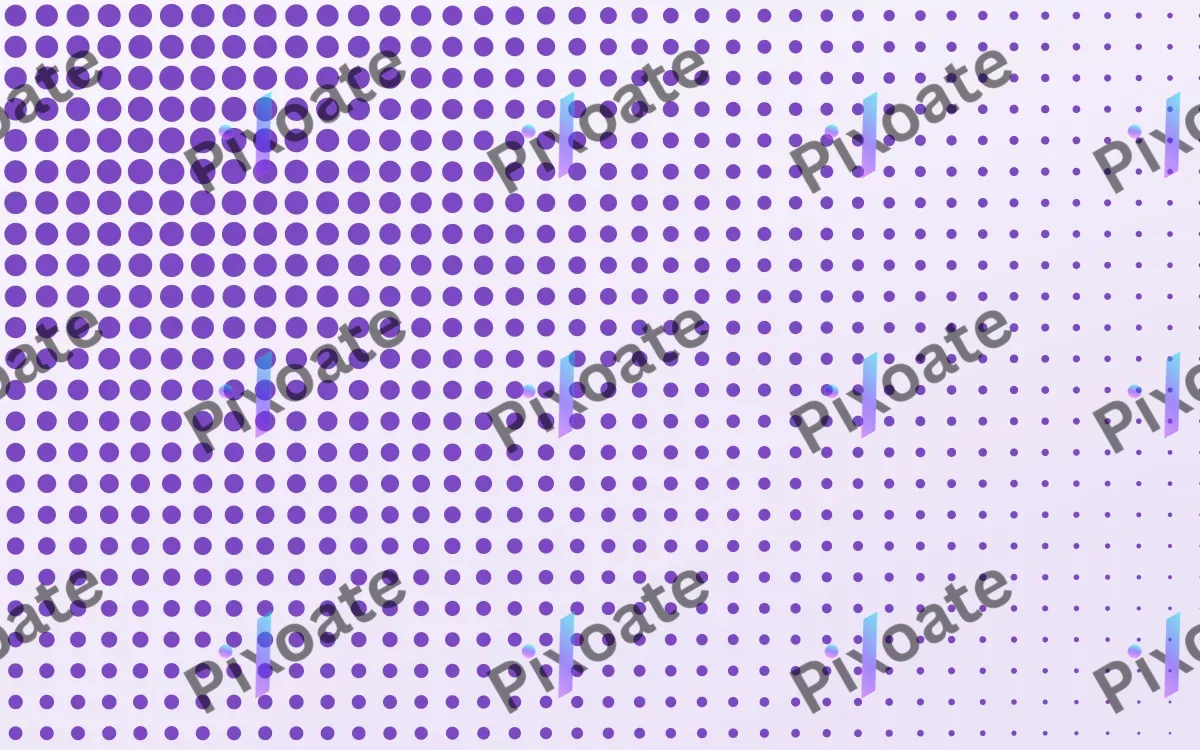 Violet Zine — light white and purple halftone background