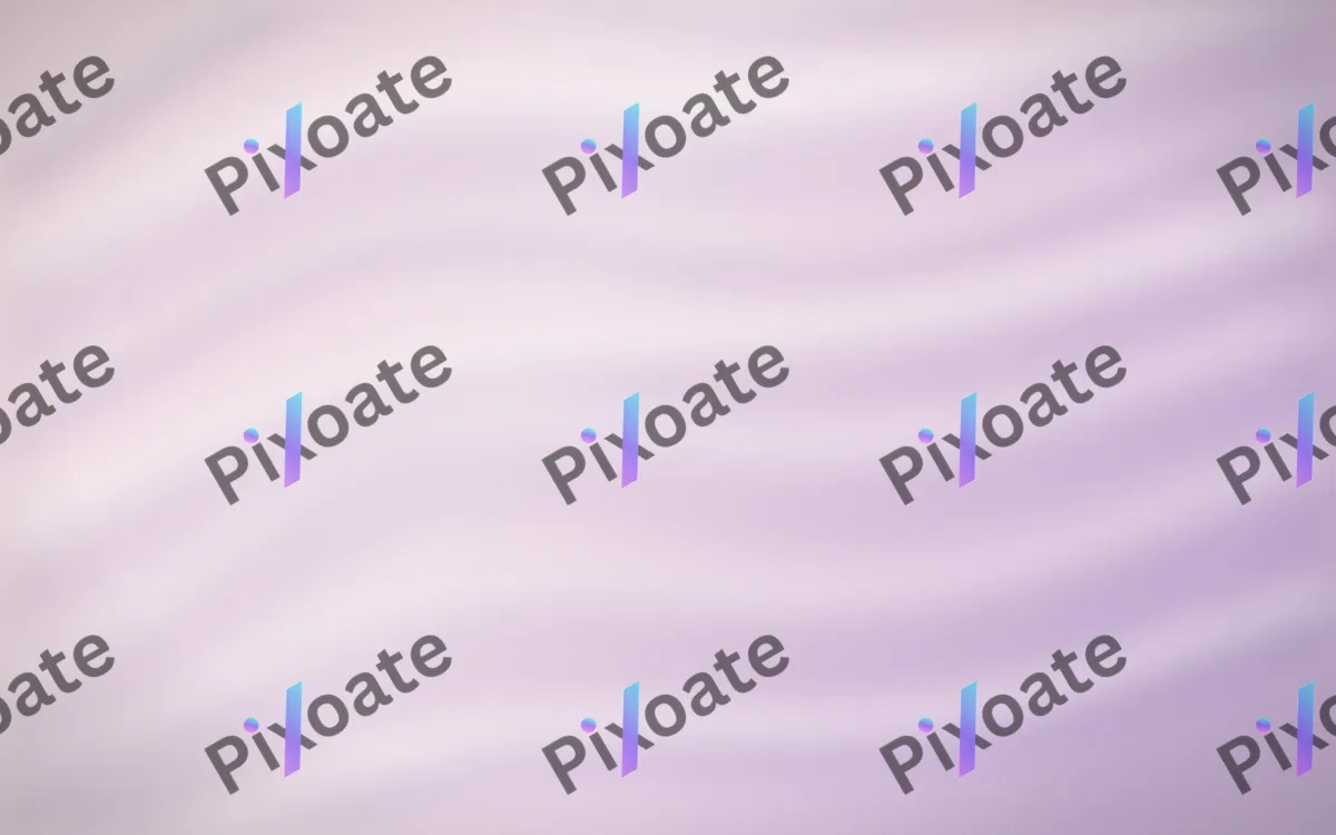 Chrome Rose — light pink, purple and white holographic background