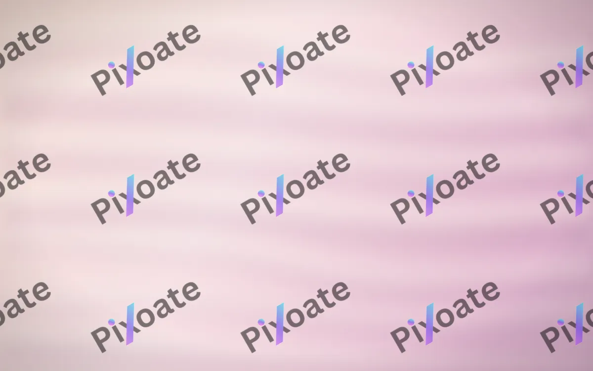 Peach Hologram — light orange, pink and white holographic background