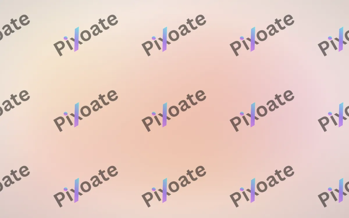 Sunrise Hologram — light orange, pink and yellow holographic background