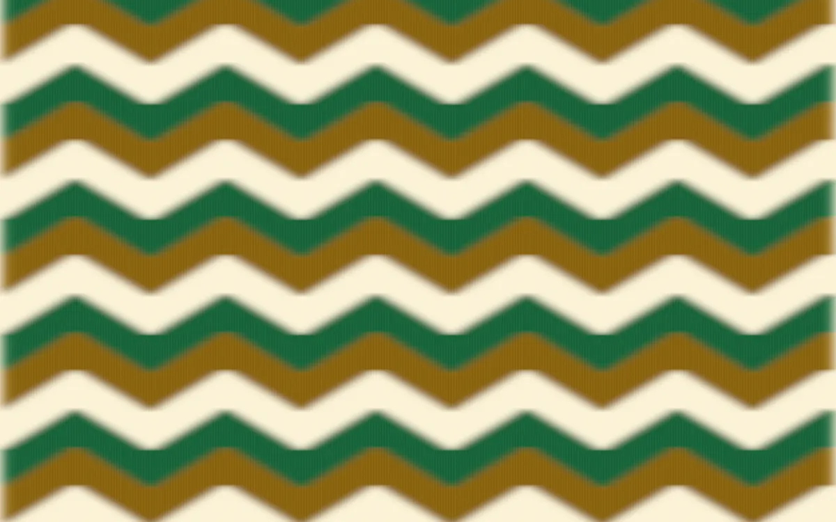 Accra Gold Ikat Chevron — colourful brown, green and beige ikat background