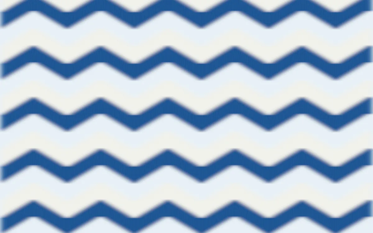Aegean Noon Ikat Chevron — colourful blue and white ikat background