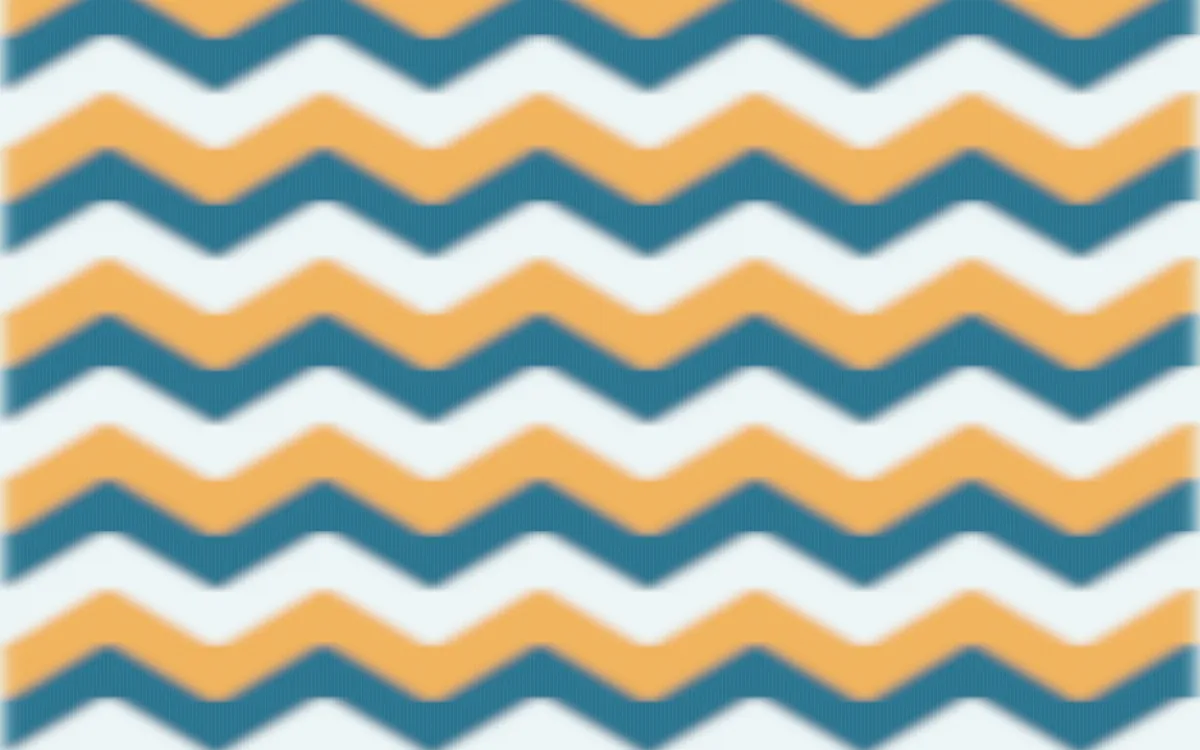 Algarve Sea Ikat Chevron — colourful blue, orange and white ikat background